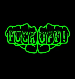 Fuck-Off Fist Fuck-It JDM Funny Decal Vinyl Car Truck Window Bumper Sticker Jdm - Picture 1 of 23