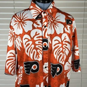 Camisa Hawaiana Philadelphia Flyers Talla M Destroyer Rocks Stadium Giveaway NHL - Imagen 1 de 15