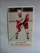 1986--Little Caesars'-DETROIT RED WINGS-#4-Rick Zombo POSTCARD,