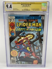 Marvel Team-Up # 65 CGC SS 9.4 NM 1st App Captain Britain in US / George Perez