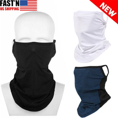 Bandana de polaina de cuello refrescante máscaras faciales protección solar UV bufanda media cubierta facial Foto 1 de 4