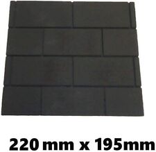 Gas Fire Replacement Back Board/Plate. Black with Brick Pattern. Fire Proof 