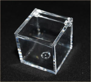 24X CUBO SCATOLA PORTACONFETTI PLEXIGLASS 4.5CM*4.5CM*4.5CM BOMBONIERE FAI DA TE - Foto 1 di 1
