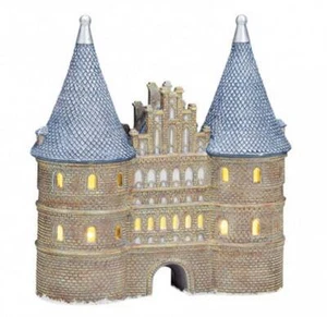 Holsten-Tor Lübeck Model Porcelain Figure Miniature 8 11/16in Light House Wurm - Picture 1 of 2