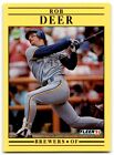 1991 Fleer Rob Deer Milwaukee Brewers #580