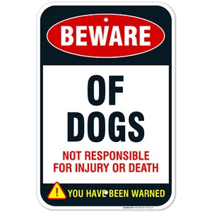 Beware of Dogs Sign, Dog Warning Sign, - Picture 1 of 85