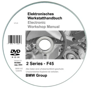 Bmw Serie 2 (F45) 2014-2020 Manual De Taller En Cd - Imagen 1 de 10