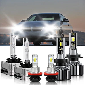 6x LED HID Headlight+Fog Light Bulbs Combo 6500K kit For BMW 435i 2016-2016 - Bild 1 von 12