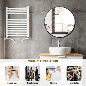 24inch Aluminum Framed Wall Mounted Bathroom Vanity Round Mirror Home Decoration - Picture 1 of 12