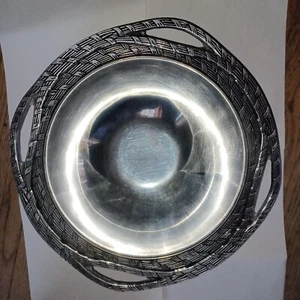 Vintage Wilton Armetale Sweetgrass 14" Bowl #436015 - Picture 1 of 6