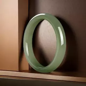 Hetian Giada Bracciali Uomo Amuleti Braccialetti per Donna Verde Naturale Gioielli - Foto 1 di 6