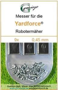 9 Ersatz-Messer Qualitäts-Klingen 0,45mm Yardforce SA 900 - Picture 1 of 1