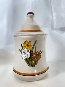 MCM Vintage Floral Kitchen Canister- BEAUTIFUL! - Picture 1 of 8