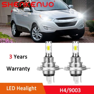 For Hyundai Tucson 2010-2013 H4 9003 6000K 2X LED Headlight Dual Beam Bulbs - Picture 1 of 12