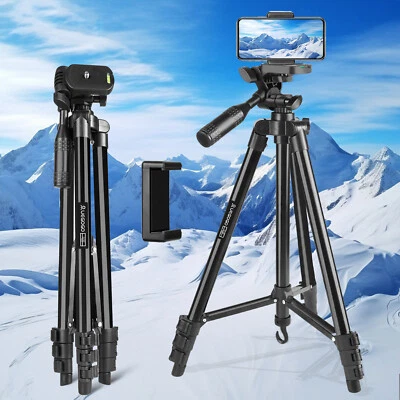 51'' Camera & Cell Phone Tripod Stand With Phone Holder For Vlog/Live Streaming - Image 1 of 4