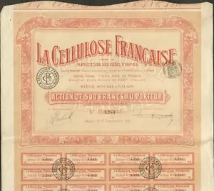 RARE => LA CELLULOSE FRANÇAISE (CALAIS 62) (W) - Imagen 1 de 1
