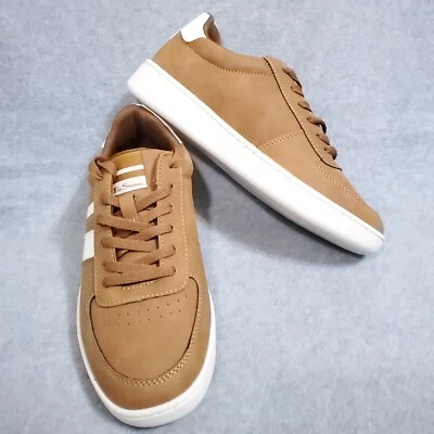 BEN SHERMAN MENS SNEAKERS HYDE 6.5 TAN CHESTNUT WORN ONCE!VEGAN - Image 1 of 4