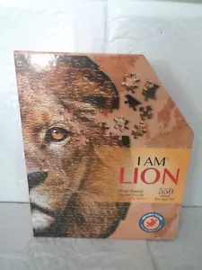 I Am Lion - Head Shaped Jigsaw Puzzle - 550 Pieces - New - Poster Size - Picture 1 of 2