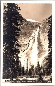 Takkakaw Falls Yoho Valley British Columbia Canada RPPC - Bild 1 von 2