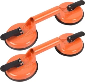 2X Saugheber 100KG Vakuumheber Glassauger Scheibenheber Saugnäpfe Glas Saugnapf - Bild 1 von 24