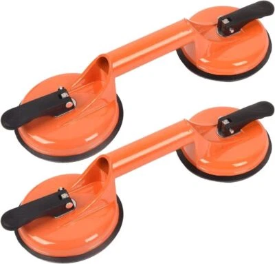 2X Saugheber 100KG Vakuumheber Glassauger Scheibenheber Saugnäpfe Glas Saugnapf - Bild 1 von 4