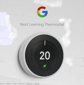 Termostato autoaprendizaje Nest T3030EX, 3o Generación, blanco, T3020GB (8VP68) - Imagen 1 de 2