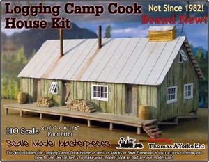Logging Camp Cook House Kit Modellino Scala HO Capolavori/Tom Yorke *NUOVO* - Foto 1 di 12