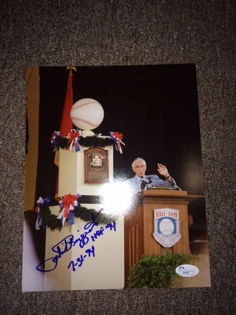 Phil Rizzuto New York Yankees Signed 8x10  Photo Autographed  JSA Coa & Hologram - Image 1 of 1