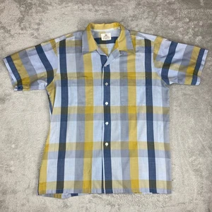 Camisa abotonada manga corta a cuadros Donegal Neva-Press para hombre - talla 15 M 15 1/2 - Imagen 1 de 11