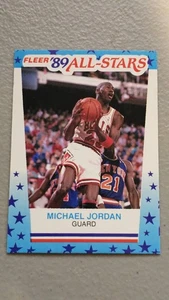 ADESIVO MICHAEL JORDAN 1989-1990 FLEER ALL STARS #3 card NBA - Foto 1 di 2