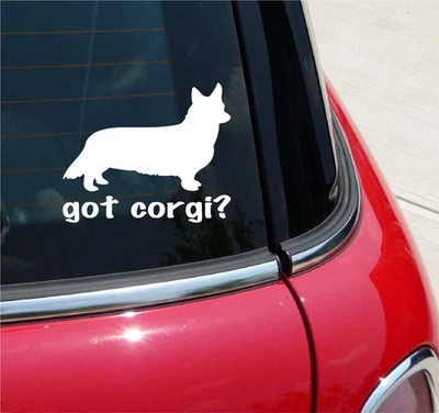 GOT CORGI? CORGI CARDIGAN WELSH DOG GRAPHIC DECAL STICKER ART CAR WALL DECOR - Image 1 of 3