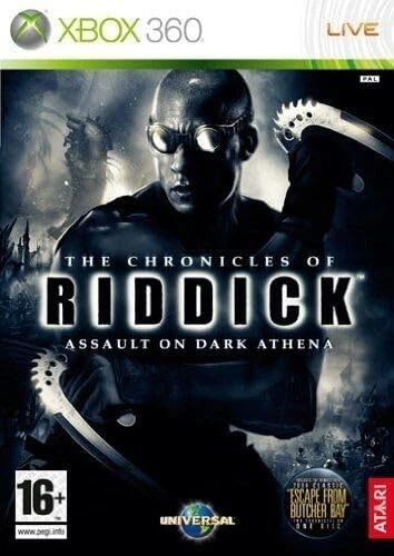 NA - Chronicles of Riddick  Assault On Dark Athe ITA Cover /X360 - Ne - X59z - Image 1 of 4