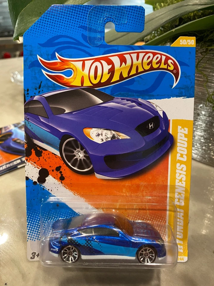 Hot Wheels 2011 New Models 50/50 Hyundai Genesis Coupe Blue Car 50/244 - Image 1 of 1