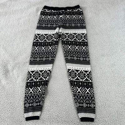 Mossimo Womens Black White Aztec Tribal Printed Stretch Leggings Size L - Image 1 of 4