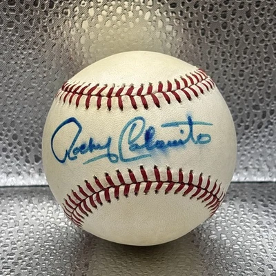 Rocky Colavito (D. 2024) Firmado OAL Bobby Brown Béisbol Indios Yankees Foto 1 de 4