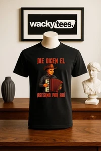 Me Dicen El Asesino Por Ahi Halloween Corrido Michael Myers Grafik T-Shirt - Bild 1 von 12