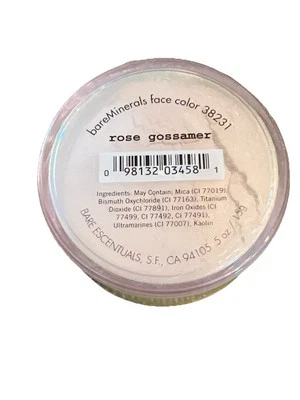 bareMinerals Escentuals Face Color ROSE GOSSAMER .5 oz / 15 g New Sealed Large - Image 1 of 4