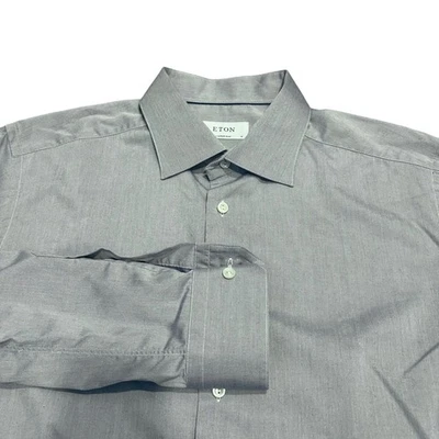 Camisa de vestir contemporánea Eton para hombre 46/18 manga larga abotonada Foto 1 de 4
