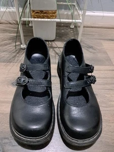 Scarpe Mary Jane Dr Martens donna pelle nera usate in ottime condizioni 8 doppio cinturino grunge punk - Foto 1 di 9