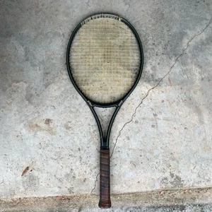 VTG 1982 Prince Series 110 Graphite Comp Tennis Racquet 4 3/8"  Leather Wrap - Picture 1 of 7