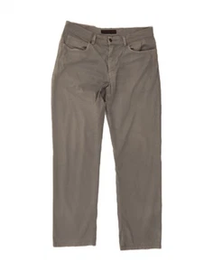 Pantalones informales rectos TRUSSARDI para hombre W36 L30 gris algodón BI02 - Imagen 1 de 3
