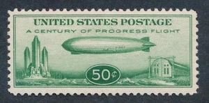 UNITED STATES (US) C18 MINT F-VF NH, 50c GREEN ZEPPELIN - Picture 1 of 2