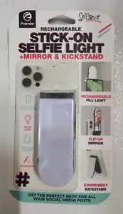 Nuevo teléfono plegable con luz para selfie soporte recargable espejo abatible cámara - Imagen 1 de 2