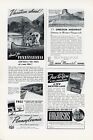 1940 Pennsylvania Vintage Travel Ads x3 PA Golf Canoe Swimming Vacation Trip