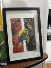Zivy Art “rainbow Bee Eater” ABORIGINAL ART ORIGINAL WAJARRI TRIBE A4 Framed
