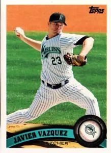 2011 Topps Baseball #458 - Javier Vazquez - Florida Marlins 11-1328 - Picture 1 of 2