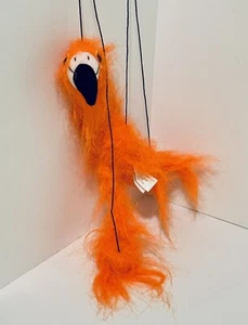 Sunny Toys WB322 16 In. Baby Flamingo - Orange-Red Marionette Puppet - Picture 1 of 8