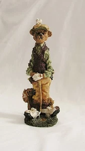 1995 Detailed Christhomas Corporation Collectible GOLFER Bear w/Caddy Figurine - Picture 1 of 5
