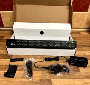 StarTech 16 portów USB-to-Serial RS232 Adapter Hub z łańcuchem stokrotkowym Rack Możliwość montażu - Zdjęcie 1 z 5