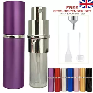 Refillable 10ml Mini spray bottle Perfume Aftershave travel Cosmetic atomiser - Picture 1 of 43